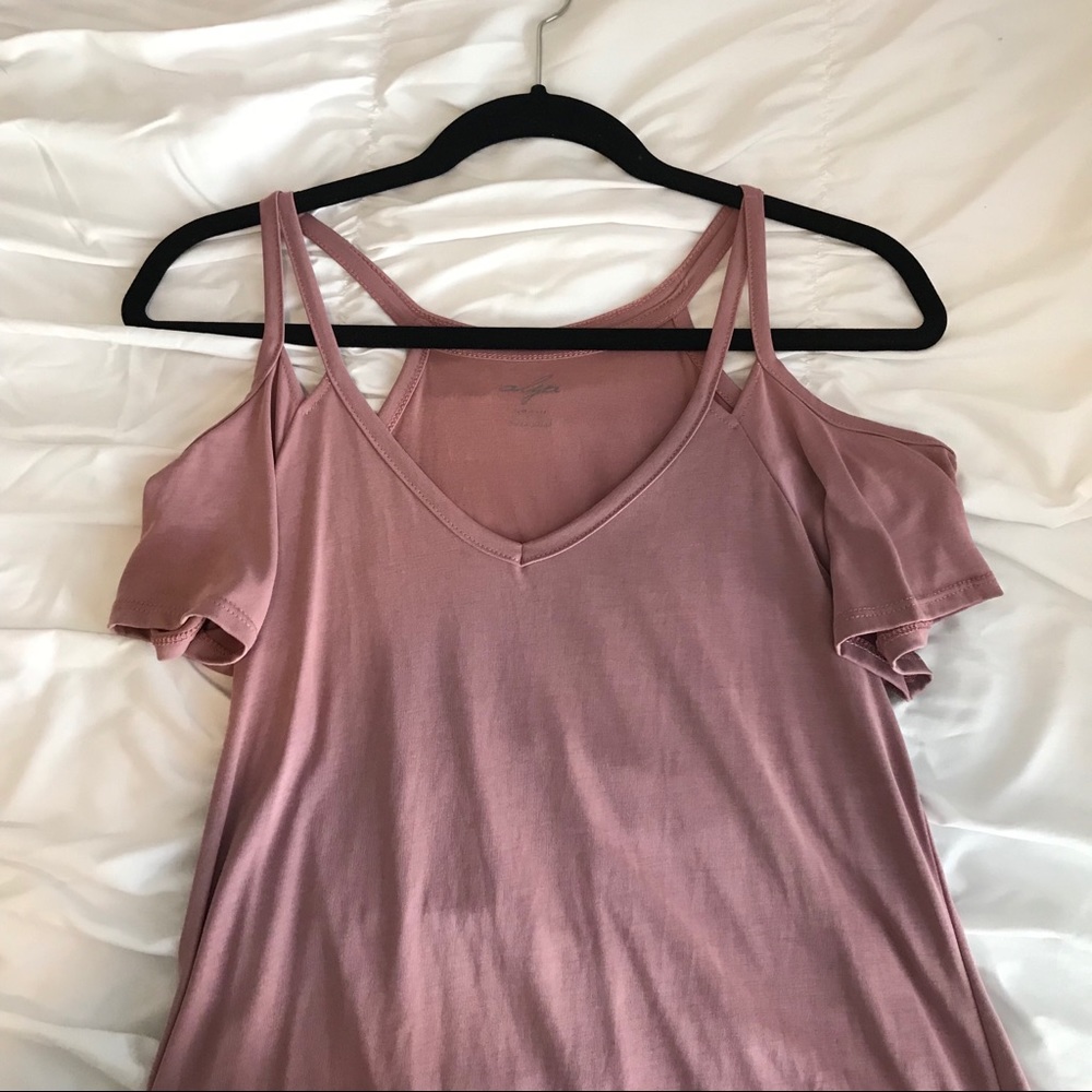 Francesca’s Cold-Shoulder Dress